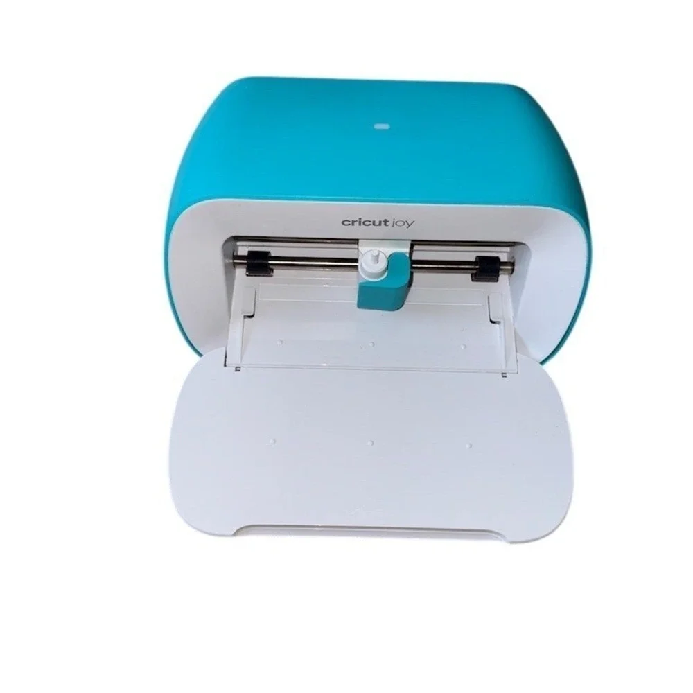 Cricut‎ Joy Smart Cutting Machine Teal/White w/ Power Adapter Insert box compact
